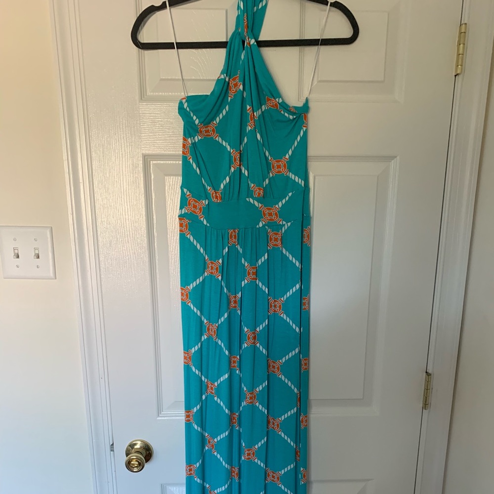 Nautical maxi dress
